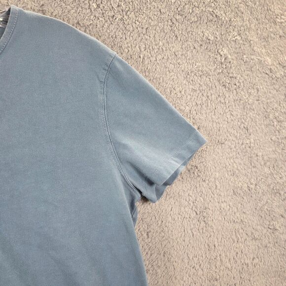 The Frye Company Activewear Men's Blue 3 Button Henley Tshirt Size S - Picture 4 of 10